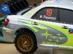 Pepetoni vyrazil na tratě první Mikula Show s Petrovým vozem Subaru Impreza WRC.